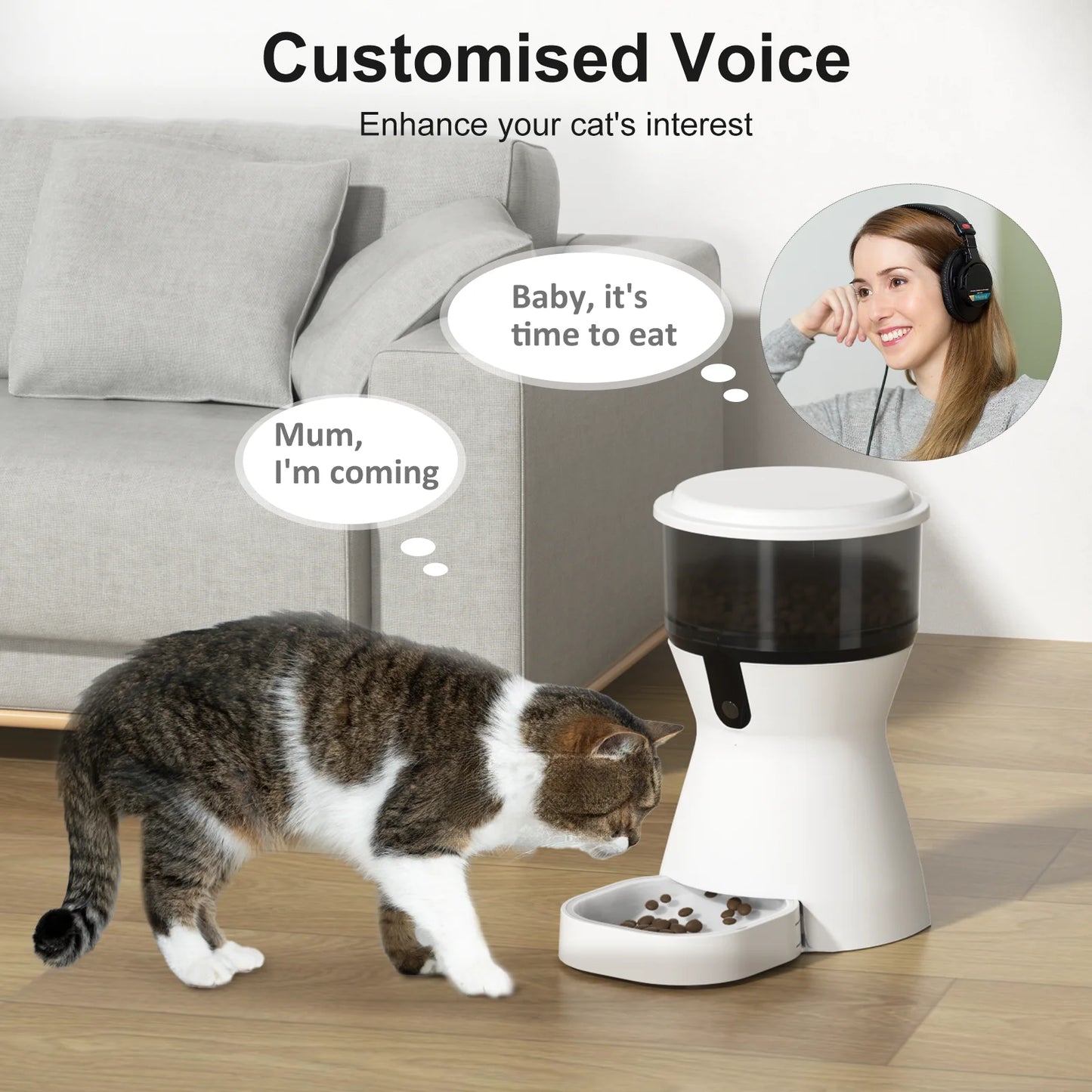 Timed Cat Feeder Programmable Portion