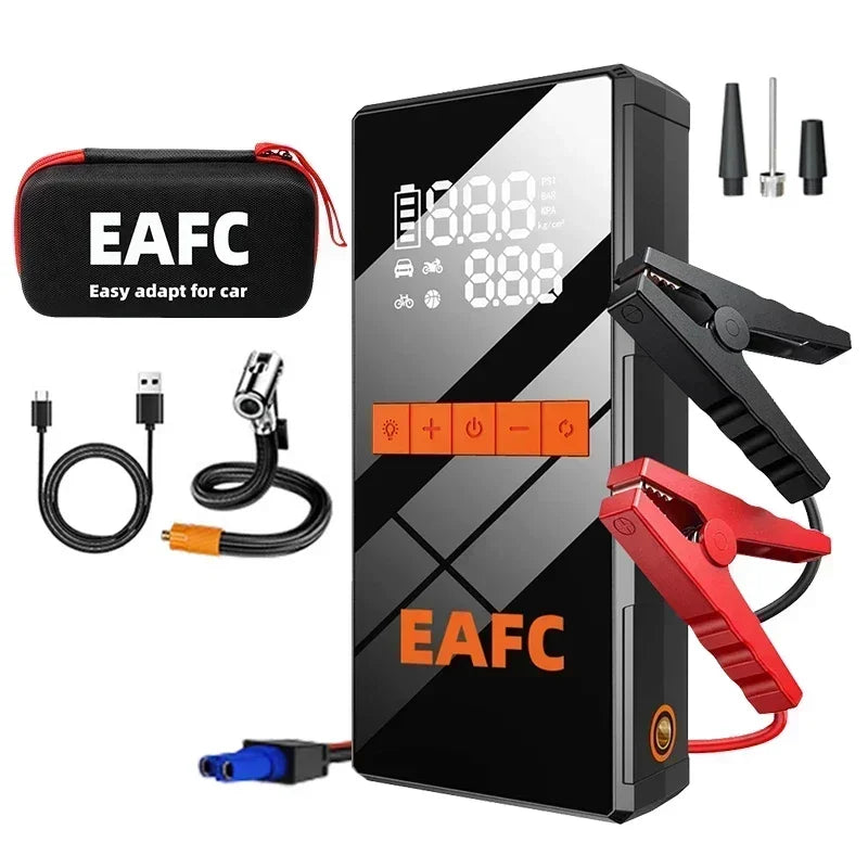 12V Car Jump Starter 4 In 1 Car Wireless Tire Inflator Pump