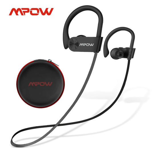 Waterproof Bluetooth Earbuds 12 Hours Playtime Noise Canceling Mic for iPhone