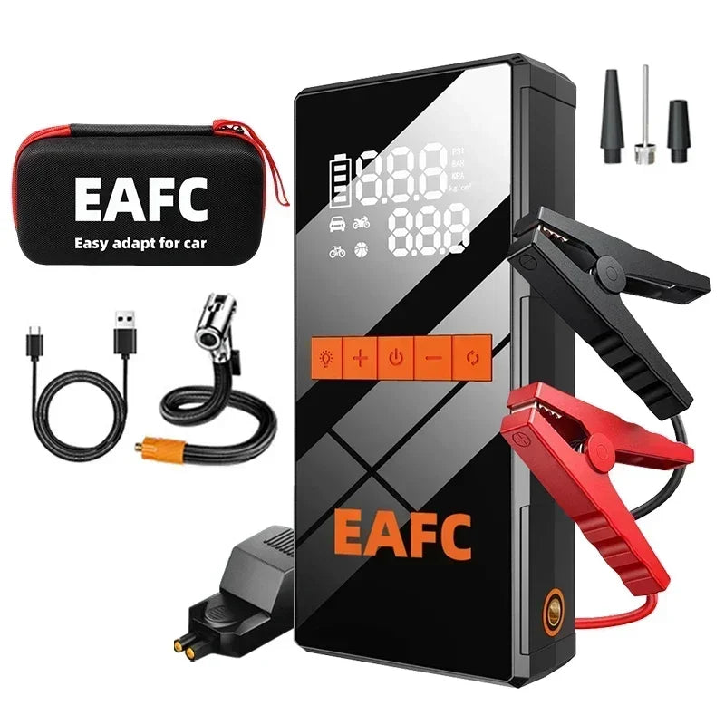 12V Car Jump Starter 4 In 1 Car Wireless Tire Inflator Pump