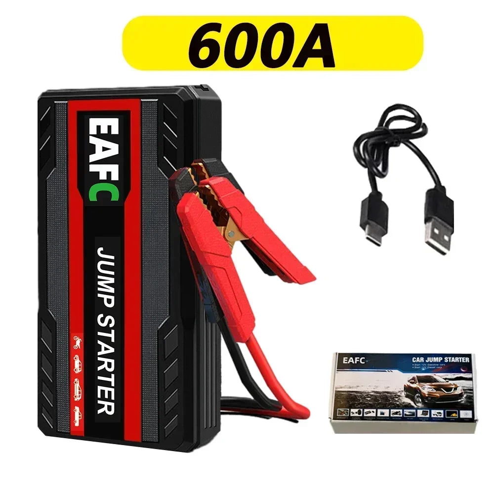 New 2000A/1200A Portable Car Jump Starter Power Bank Car Booster Charger 12V Starting Device Petrol Diesel Car Emergency Booster