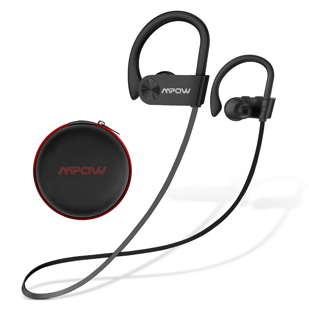 Waterproof Bluetooth Earbuds 12 Hours Playtime Noise Canceling Mic for iPhone