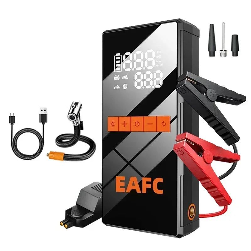 12V Car Jump Starter 4 In 1 Car Wireless Tire Inflator Pump