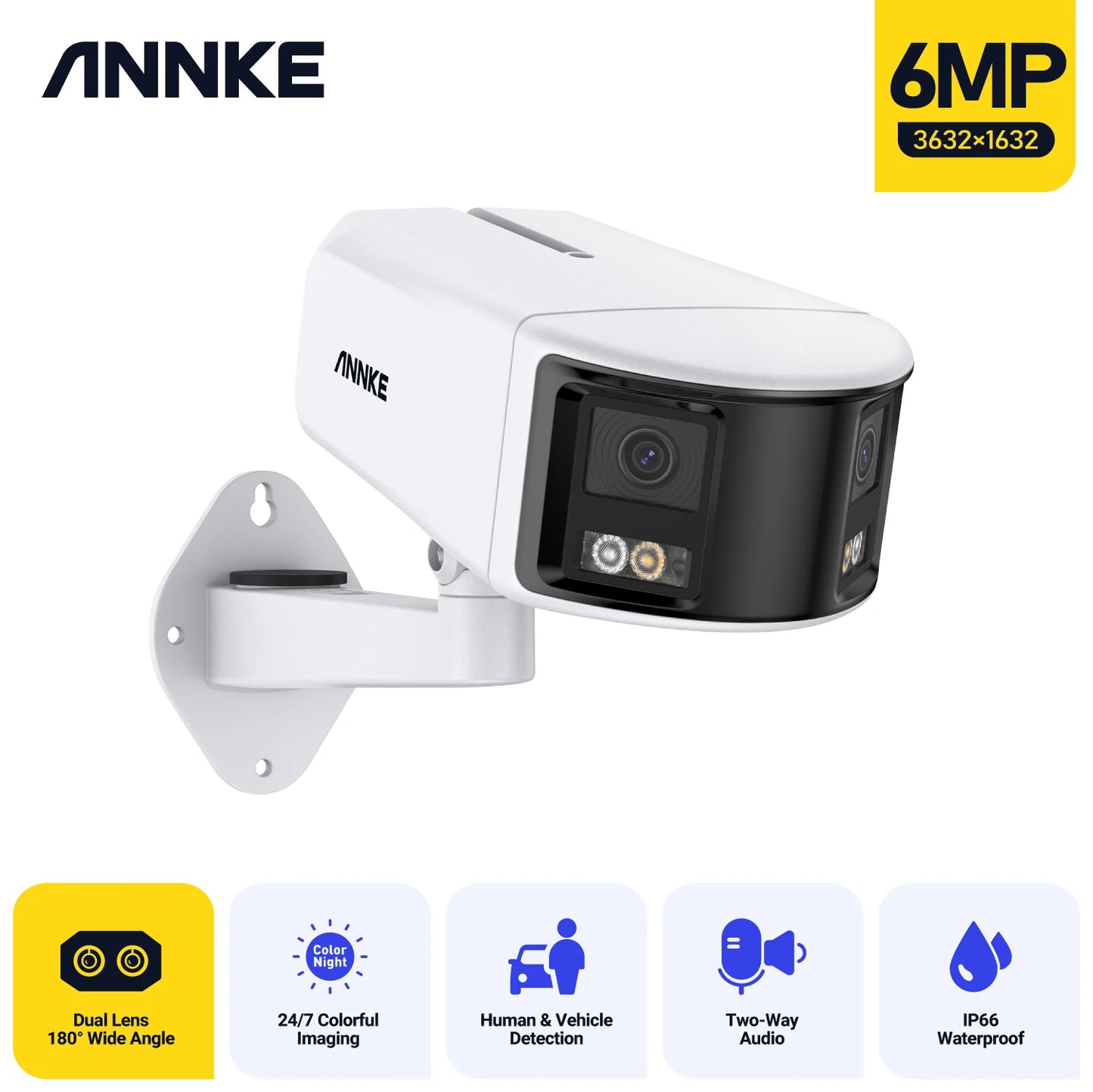 Annke 5MP PTZ Wifi IP Camera H.265 Outdoor AI Human Auto Tracking 20X Zoom IP Camera Two Way Audio  Security Protection