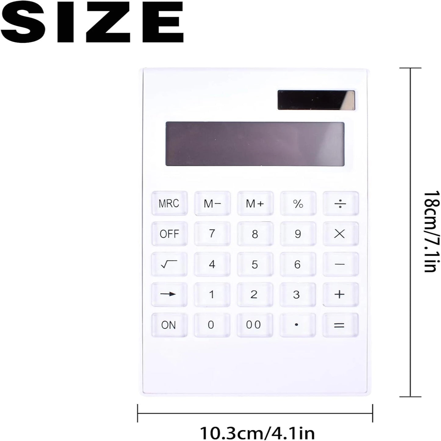 12-Digit Calculator  Thin Solar