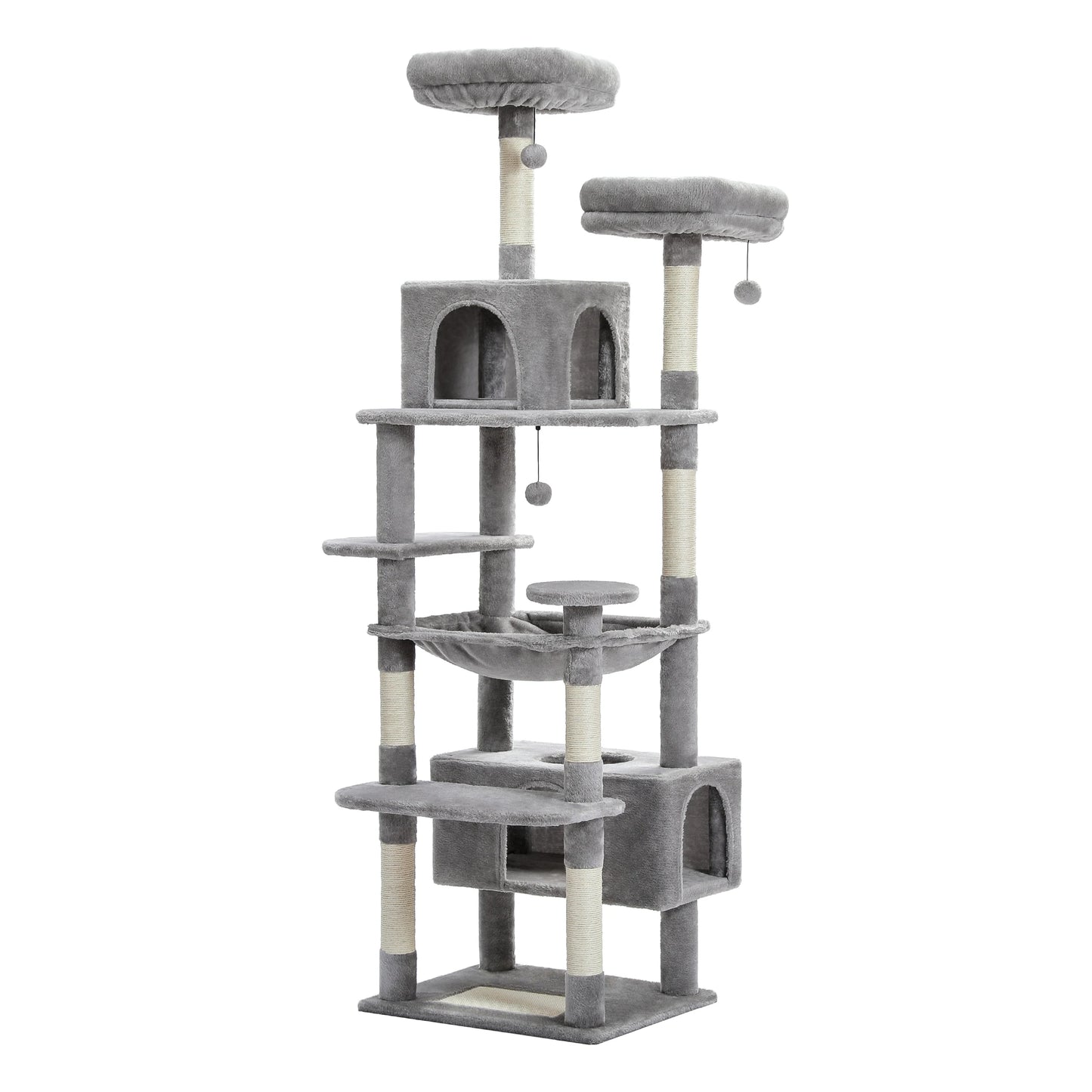 Cat Tower for Indoor Cats Multi-Level Plush Cat Condo