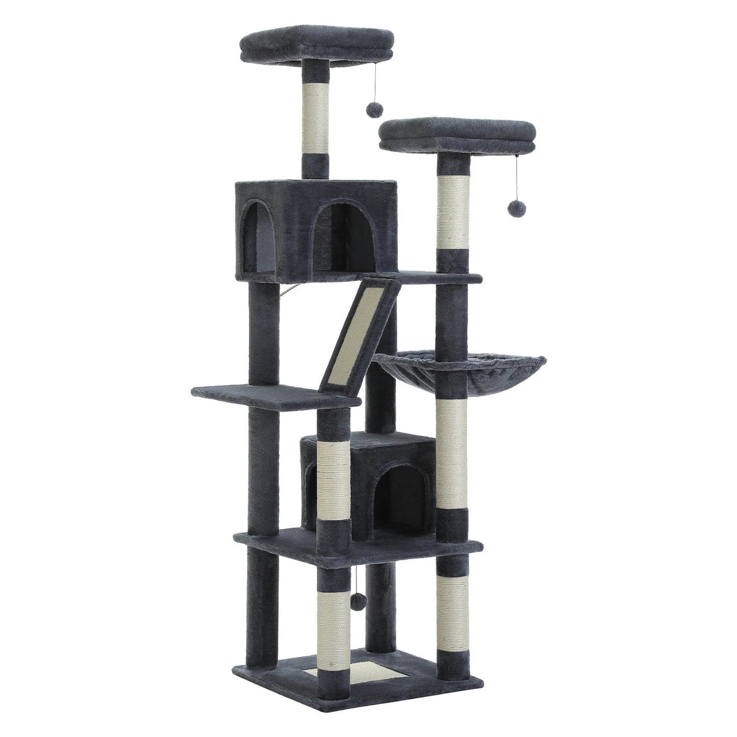 Cat Tower for Indoor Cats Multi-Level Plush Cat Condo