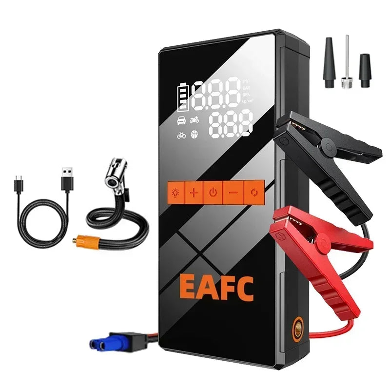 12V Car Jump Starter 4 In 1 Car Wireless Tire Inflator Pump