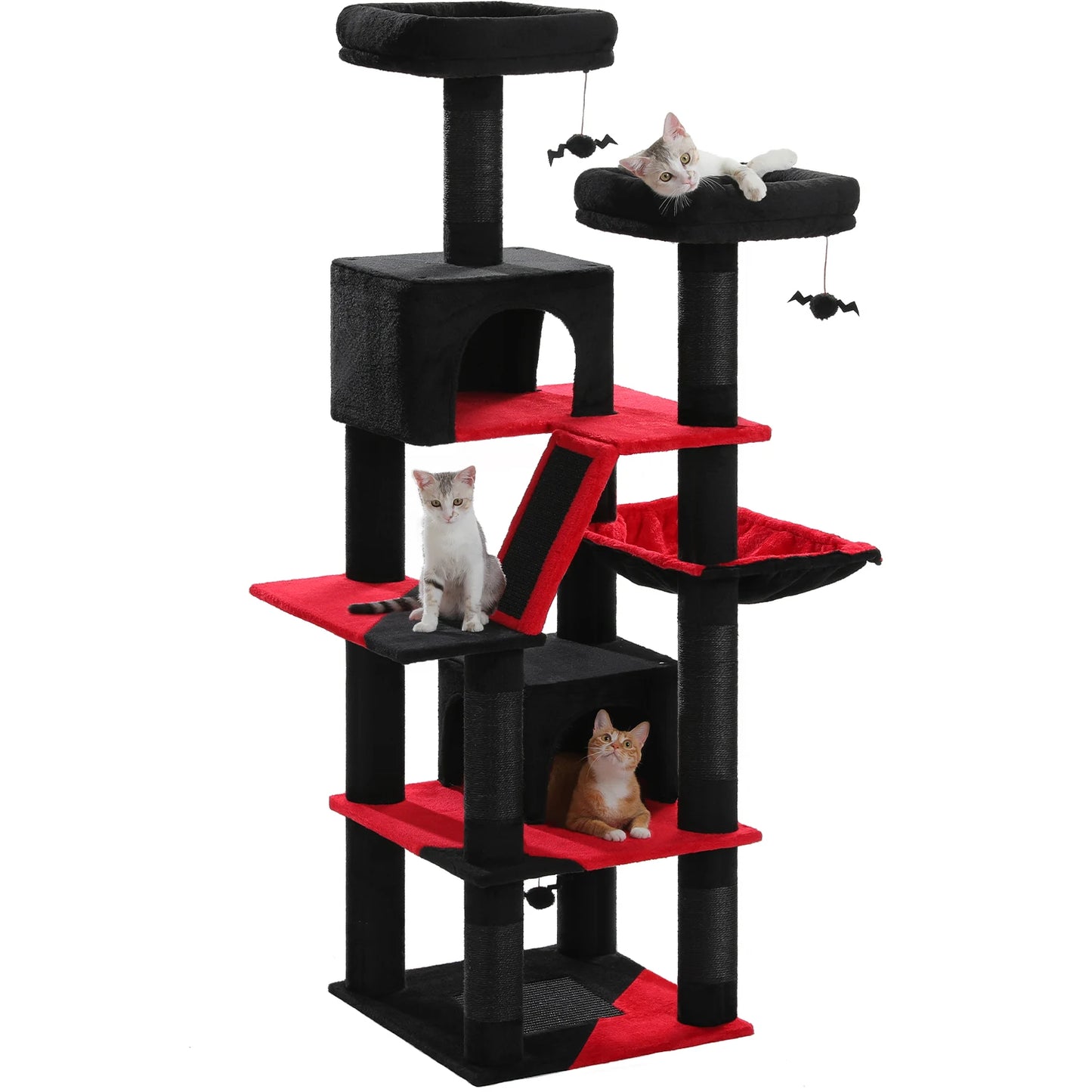 Cat Tower for Indoor Cats Multi-Level Plush Cat Condo