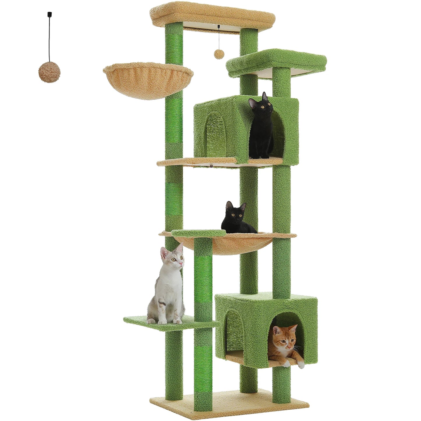 Cat Tower for Indoor Cats Multi-Level Plush Cat Condo