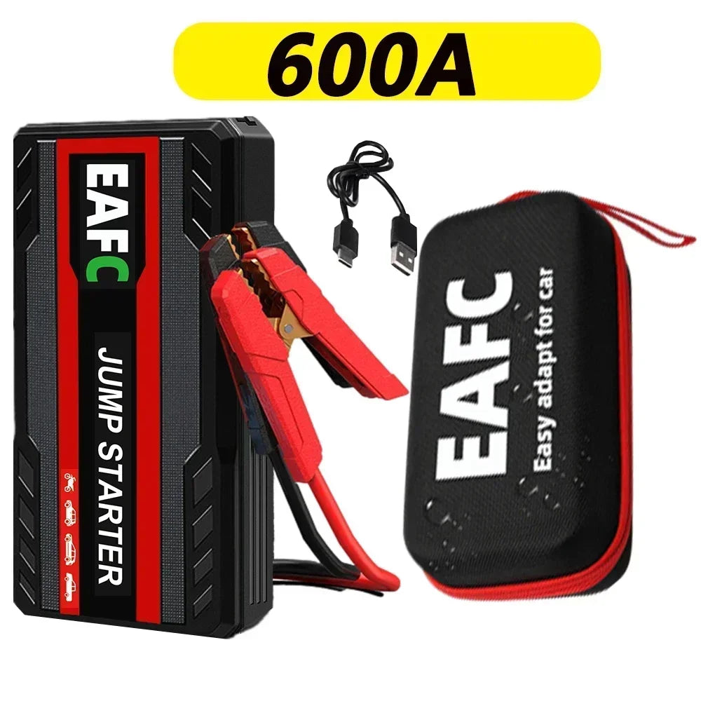 New 2000A/1200A Portable Car Jump Starter Power Bank Car Booster Charger 12V Starting Device Petrol Diesel Car Emergency Booster