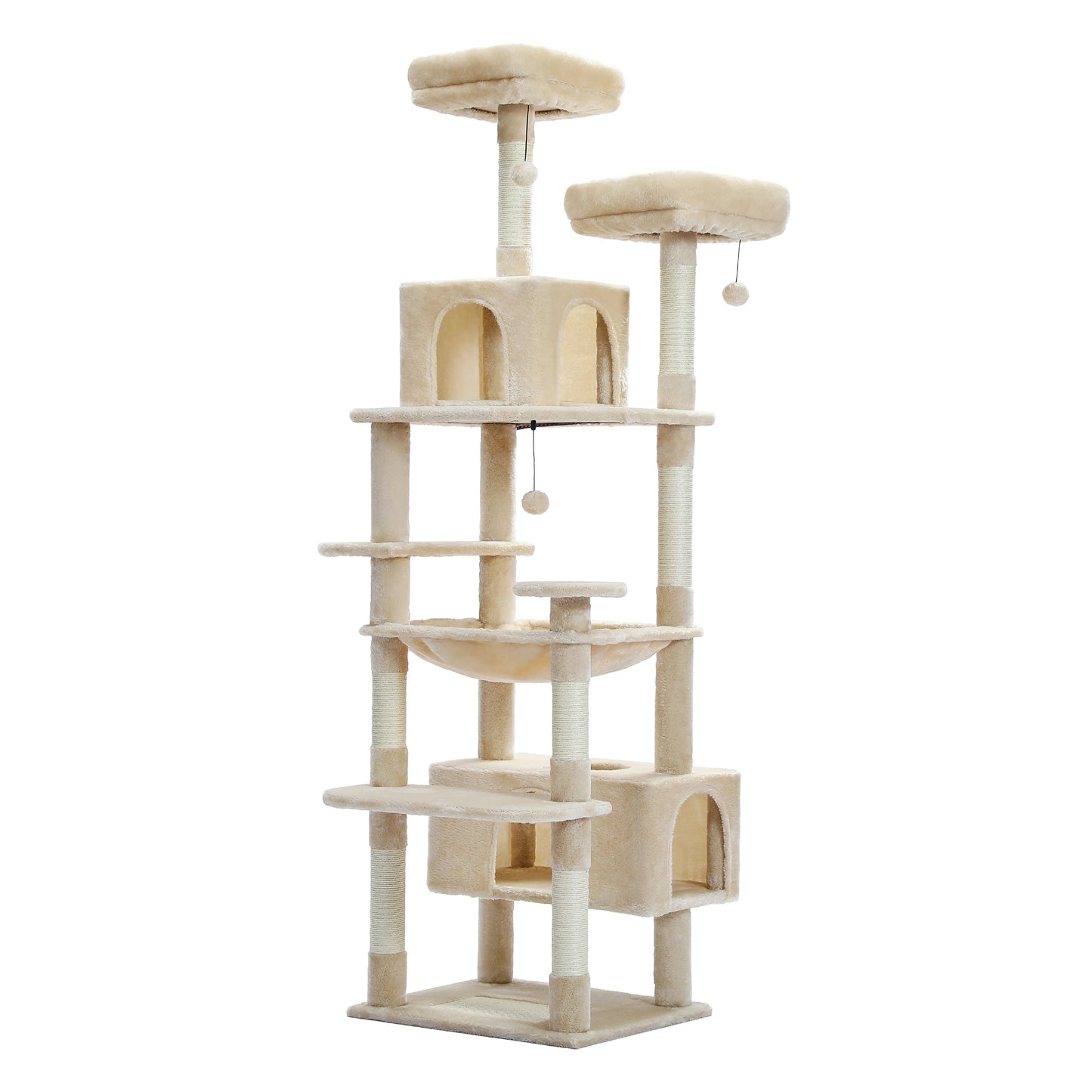 Cat Tower for Indoor Cats Multi-Level Plush Cat Condo